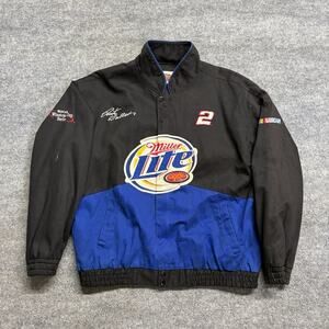 Vintage NASCAR Rusty Wallace Miller #2 Racing Jacket Winner’s Circle Men’s Large